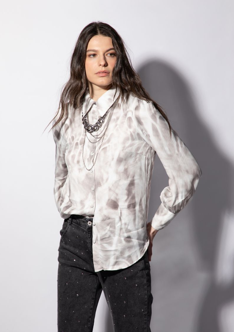 Chemise Alba en viscose manches longues