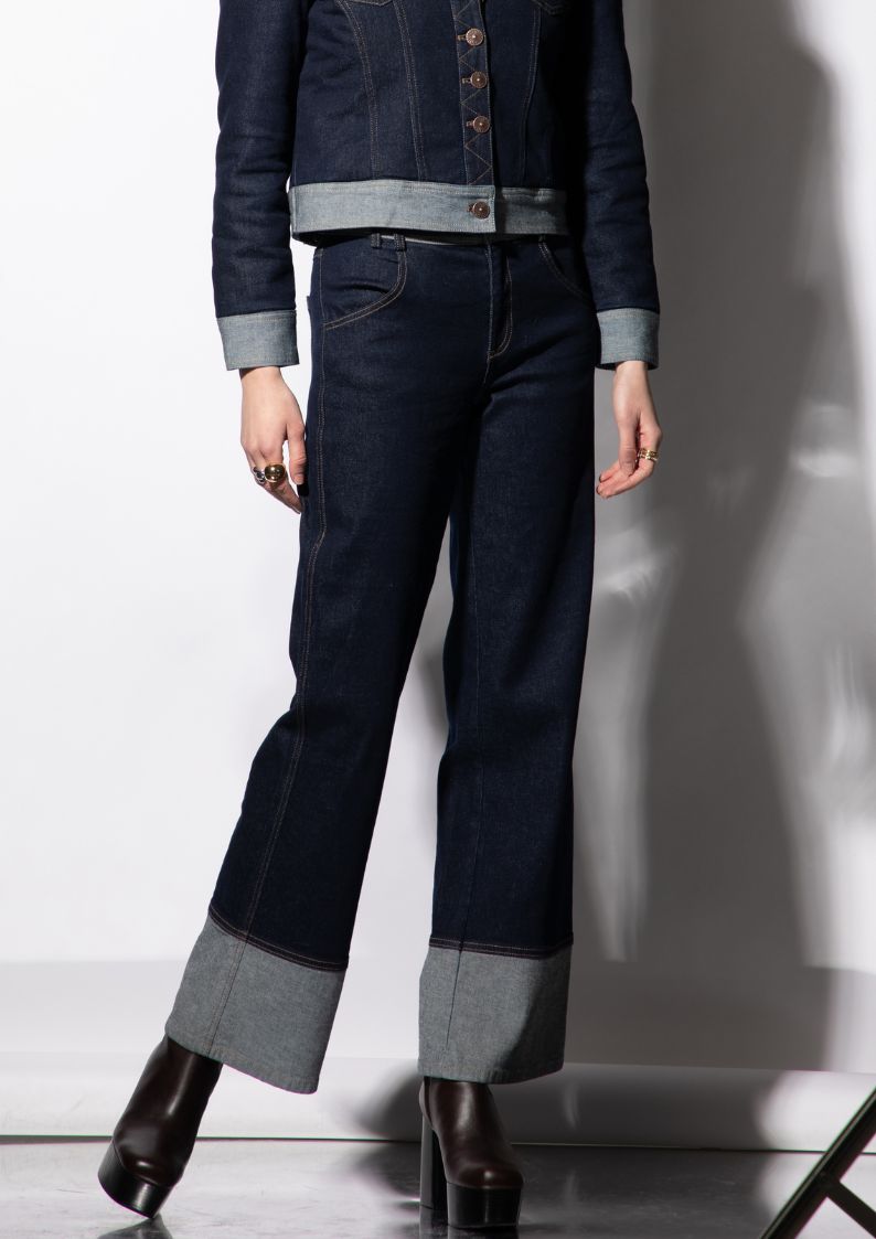 Jean large Ondine denim brut