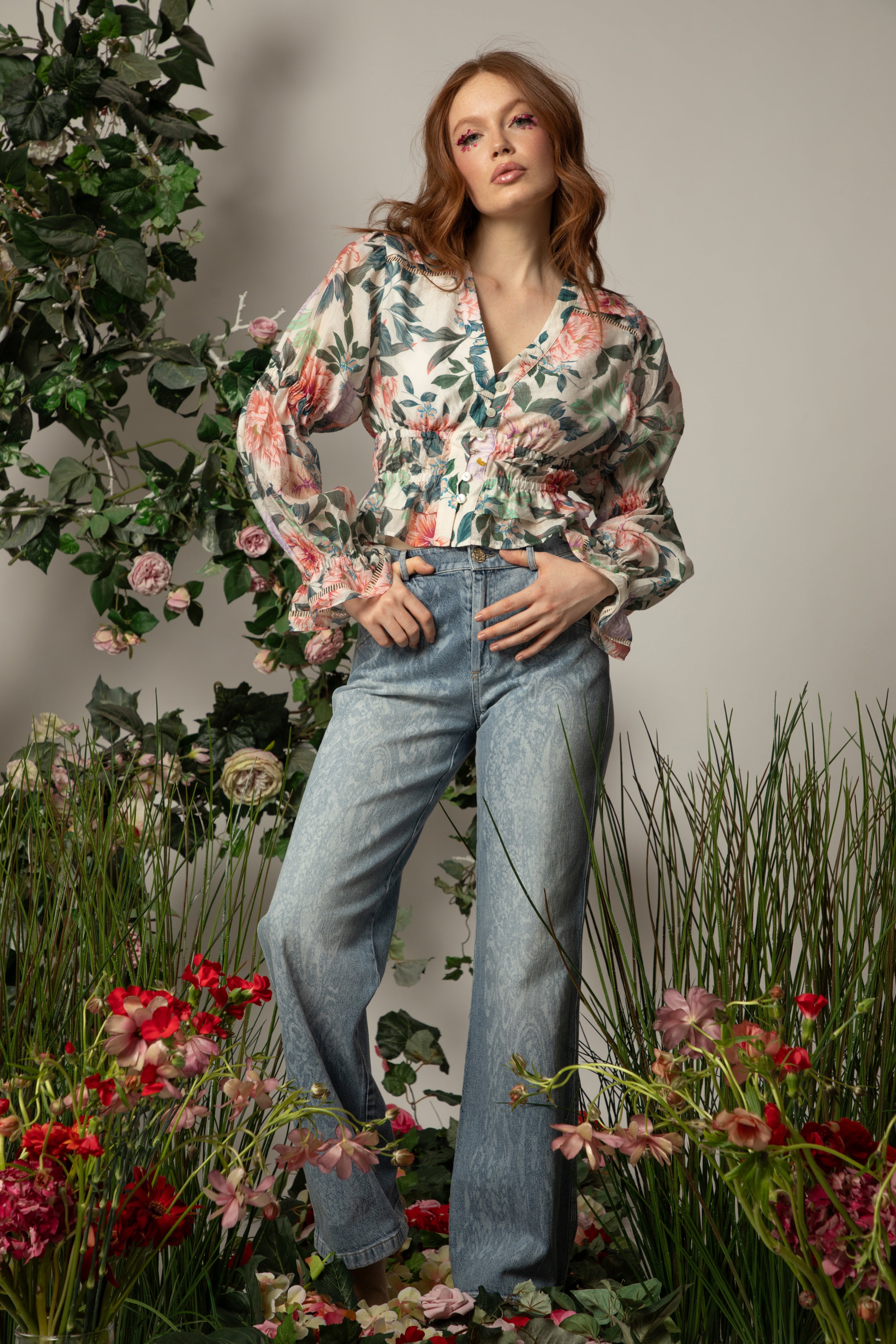 Blouse Bleuette - Détails smockés & volantés