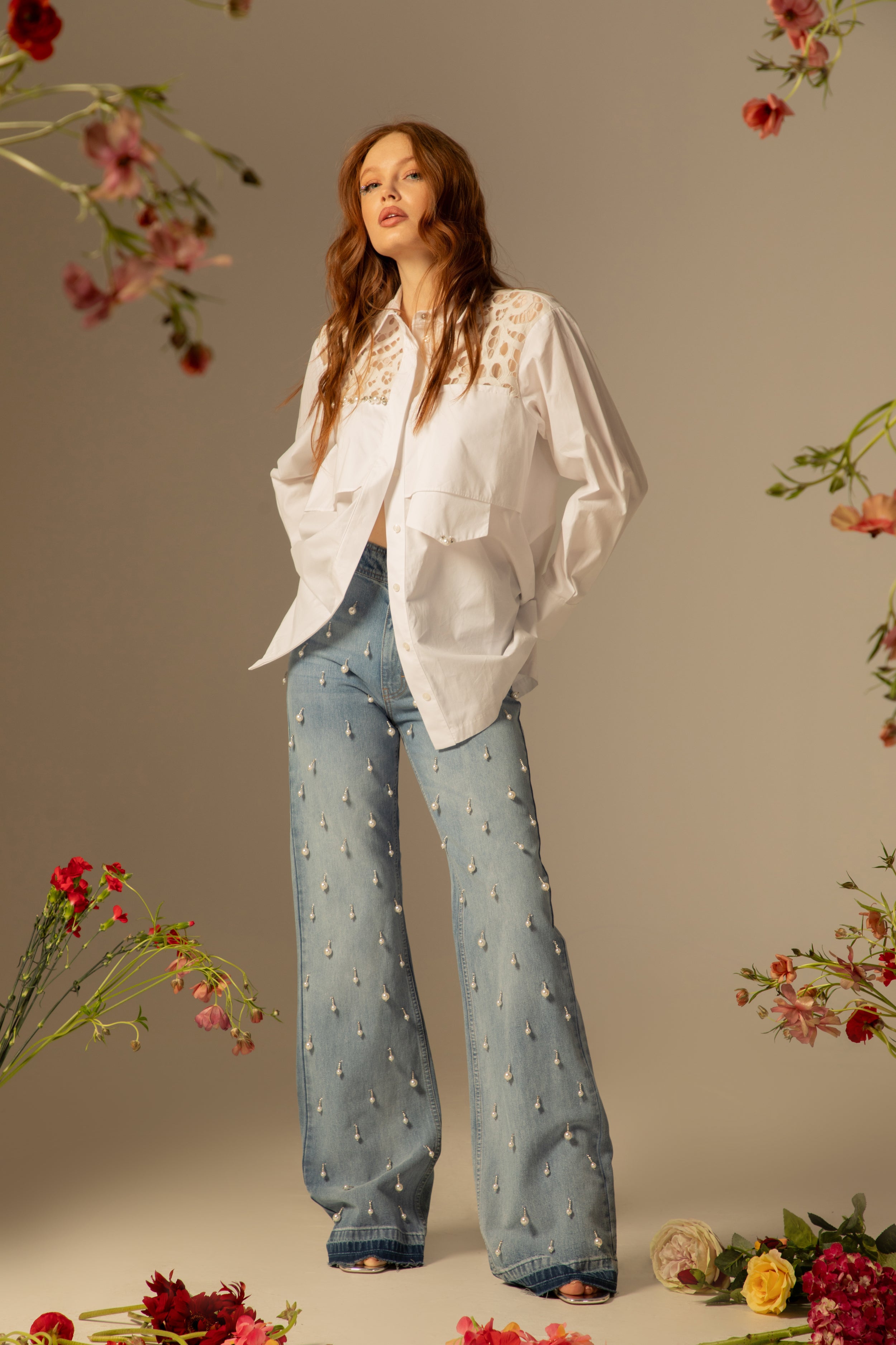 Jeans Jenny - Brodé main