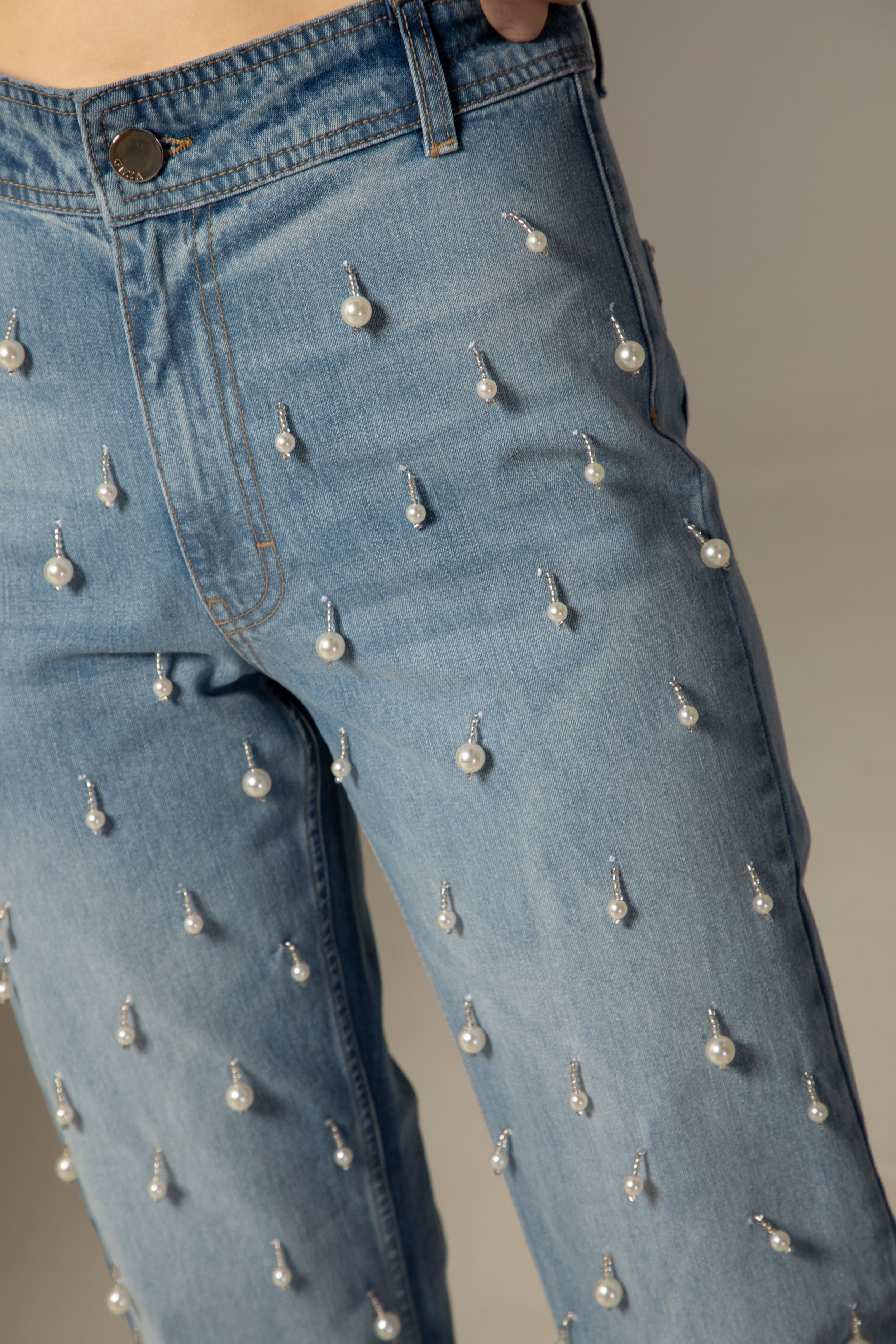 Jeans Jenny - Brodé main