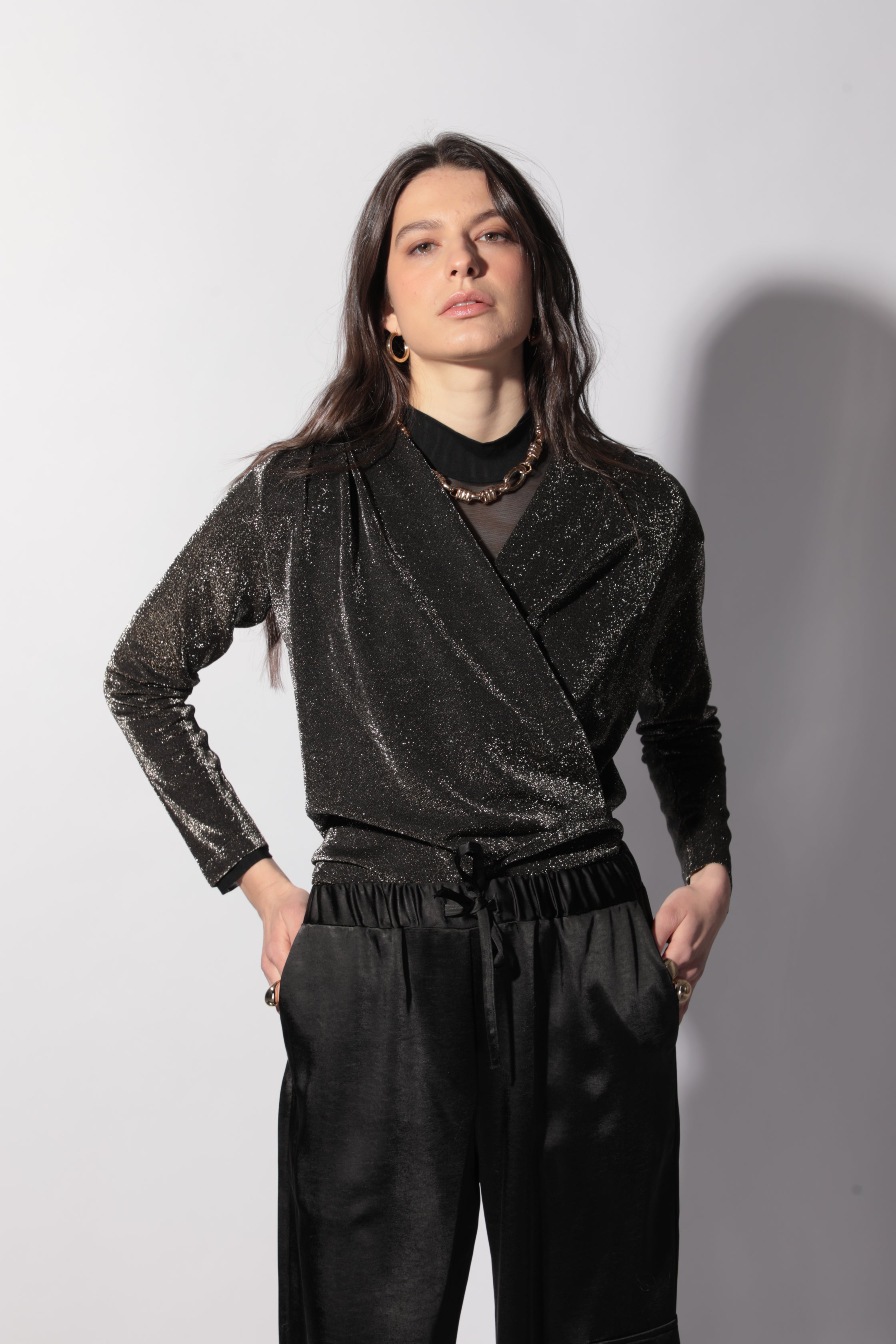 Top cache-coeur Stella gold