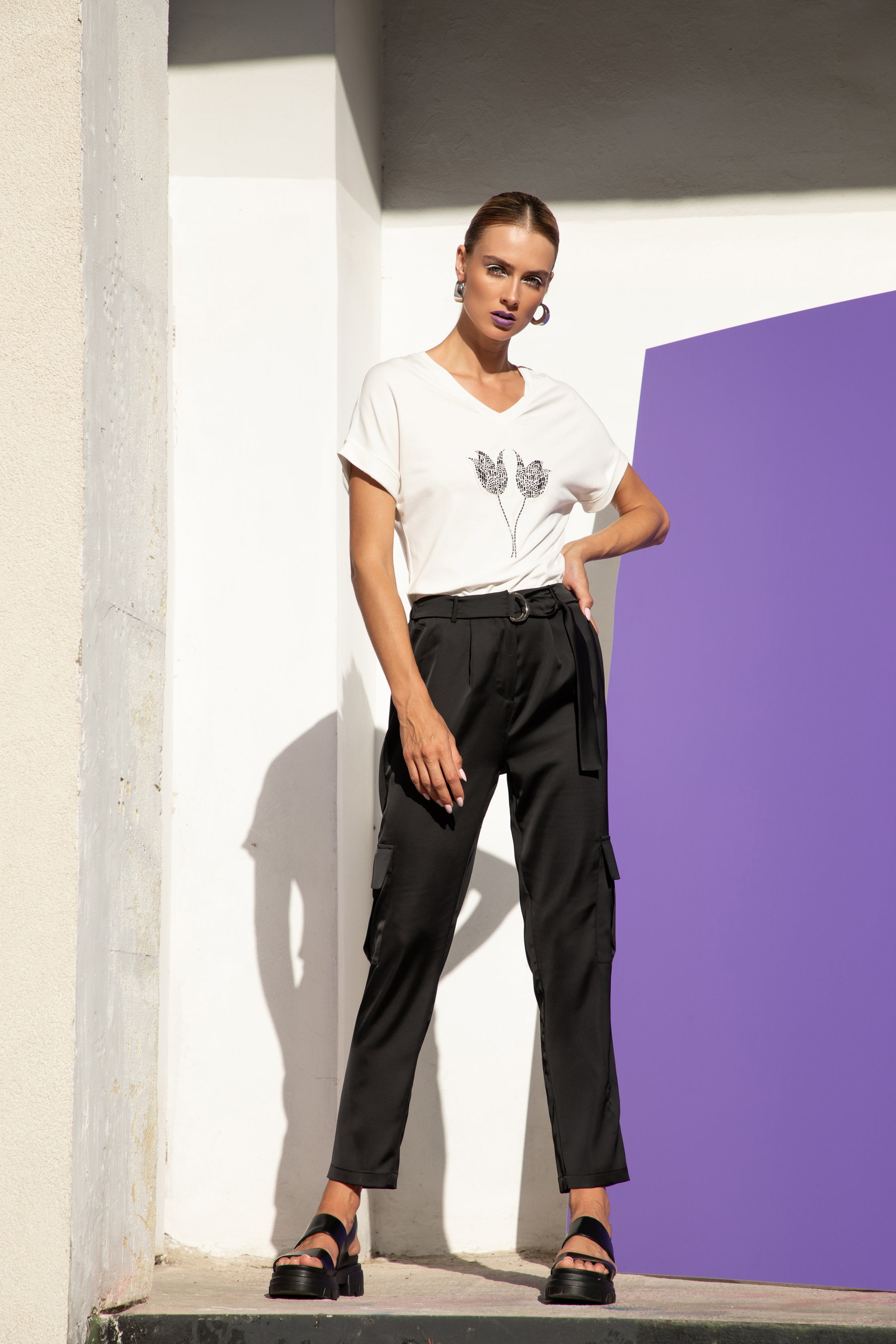 T-shirt Tom en jersey de Viscose ivoire