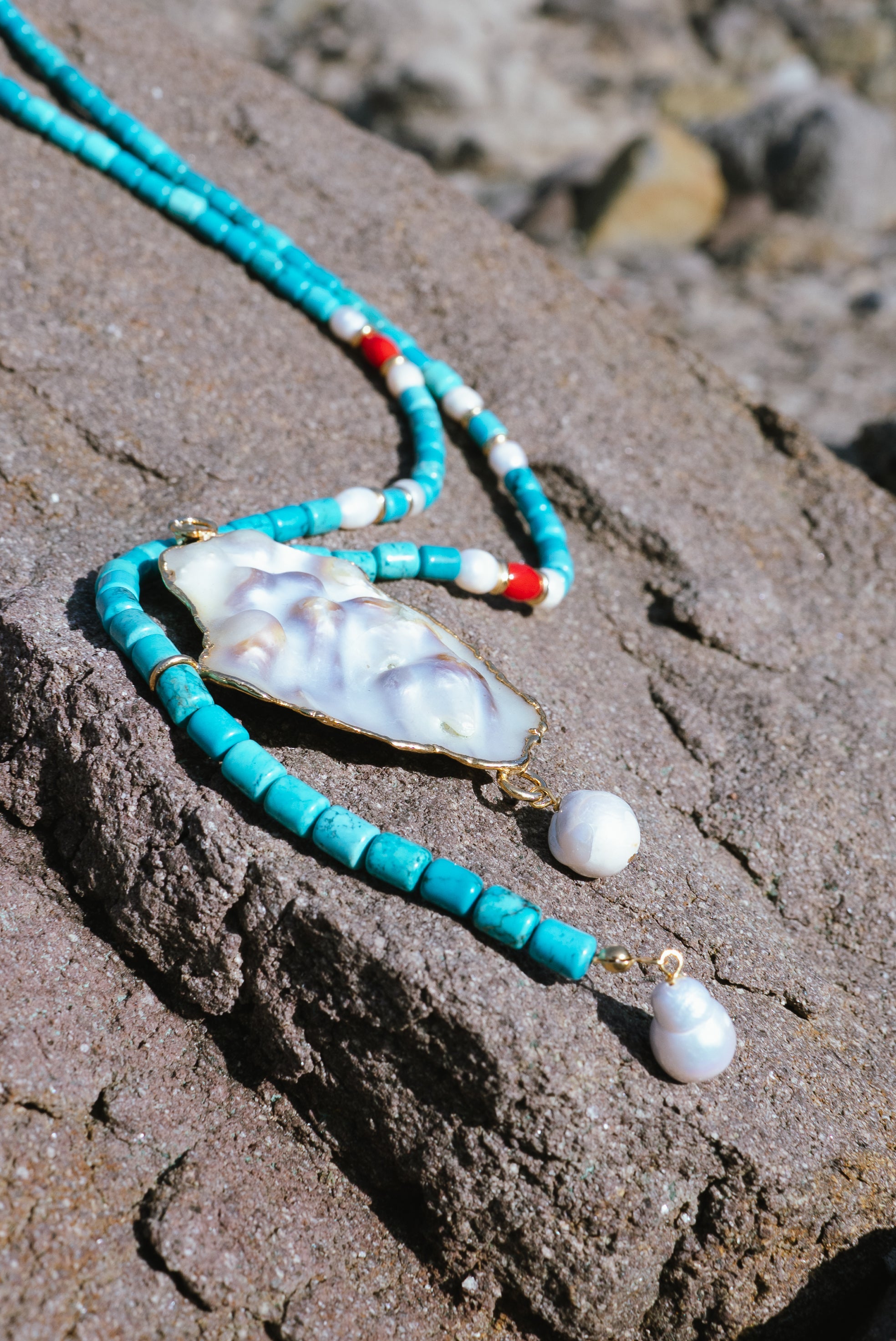 Sautoir Odyssée en pierre semi-précieuses (Copie)