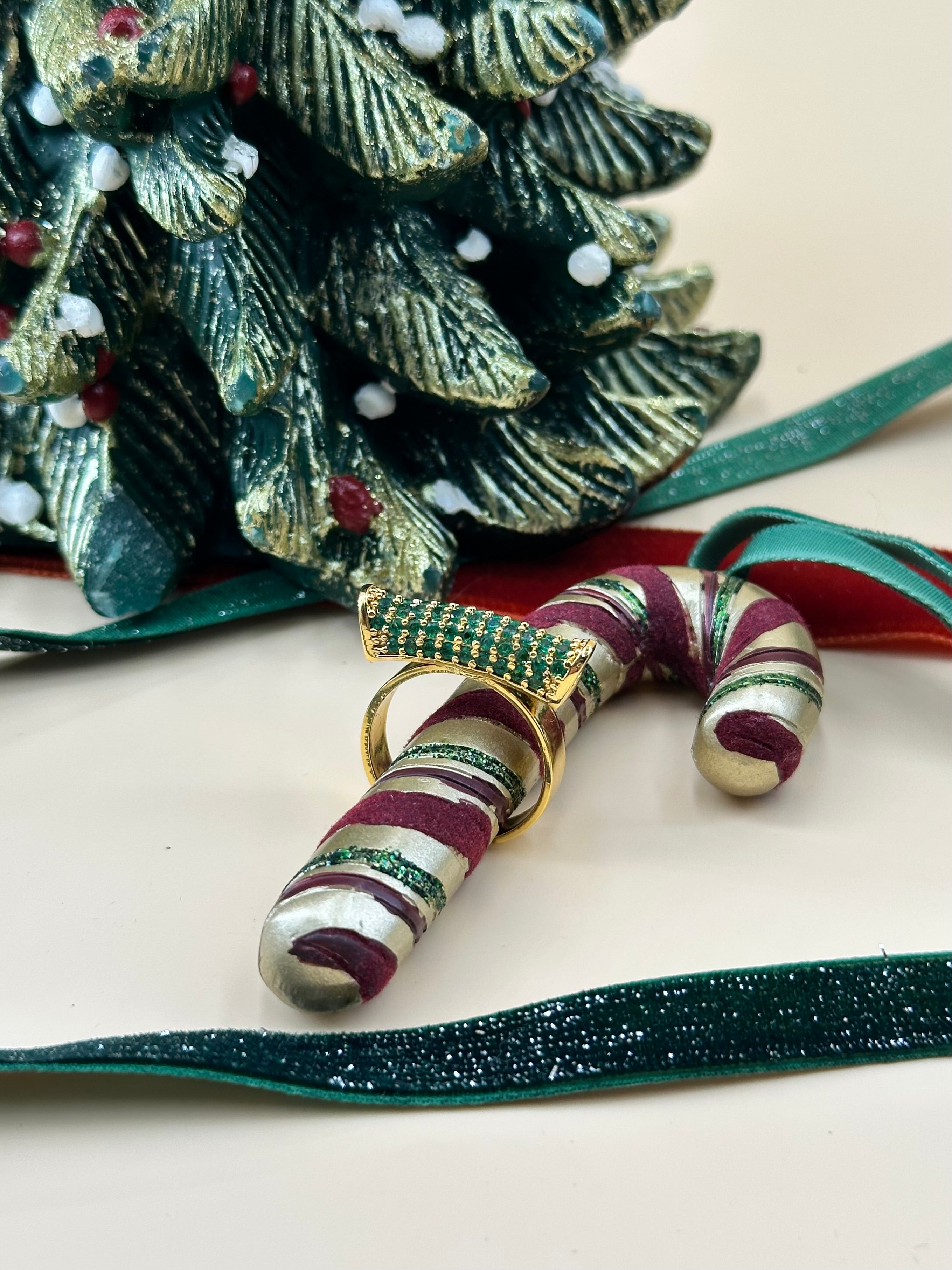 Bague pavé Sia émeraude