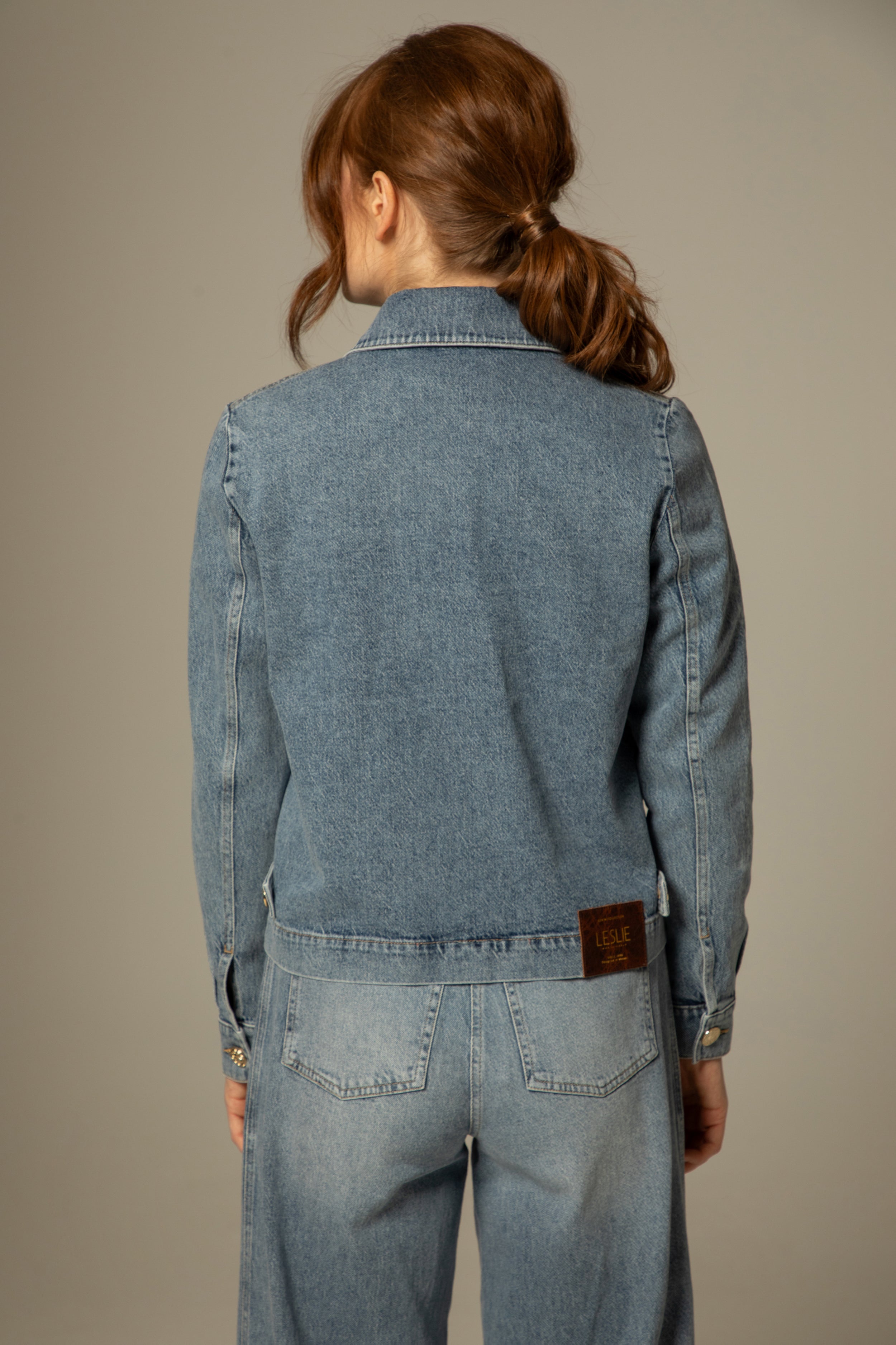 Veste Violette - Jeans motif arabesques