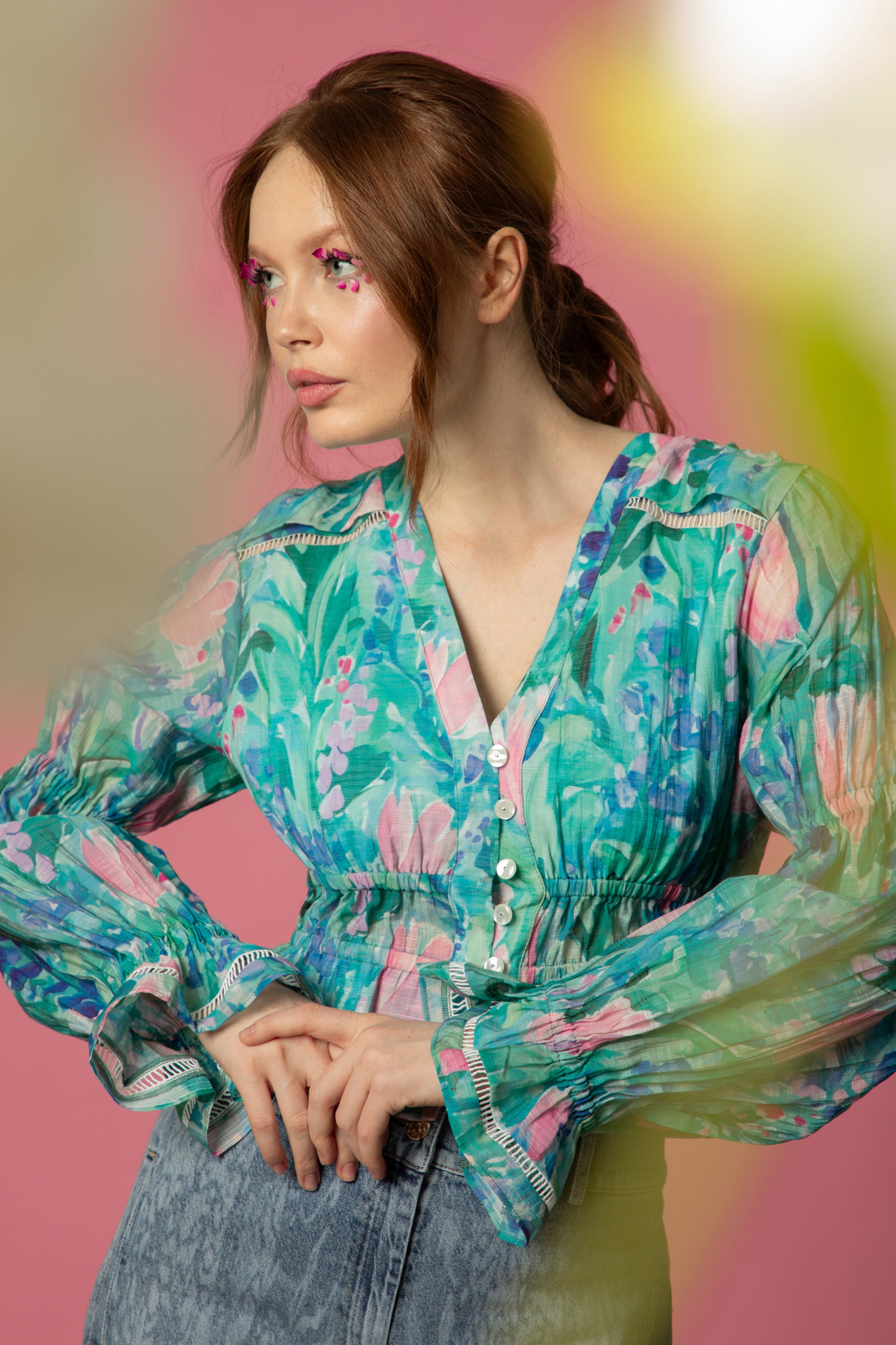 Blouse Bleuette - Imprimé Monet