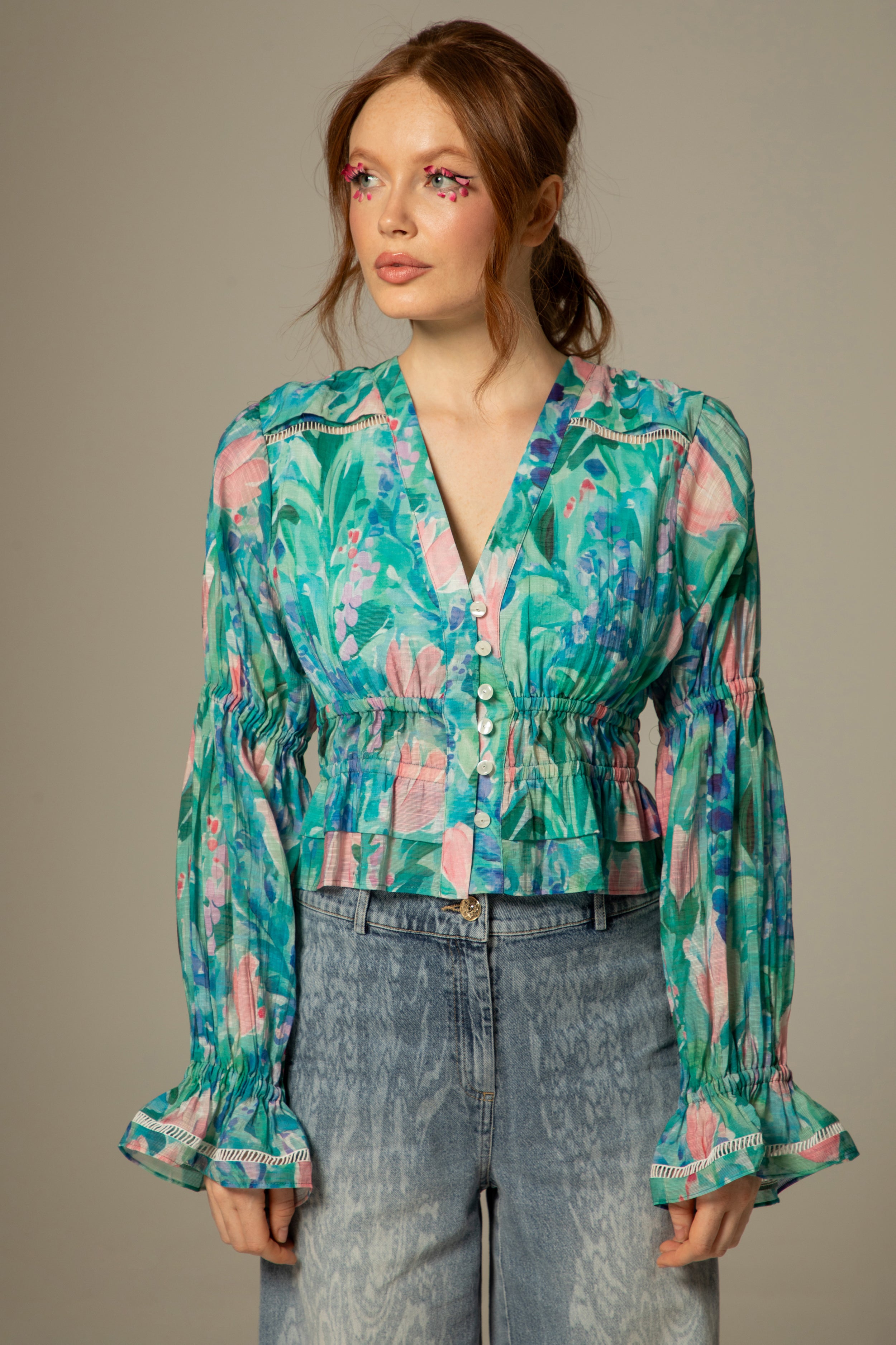 Blouse Bleuette - Imprimé Monet