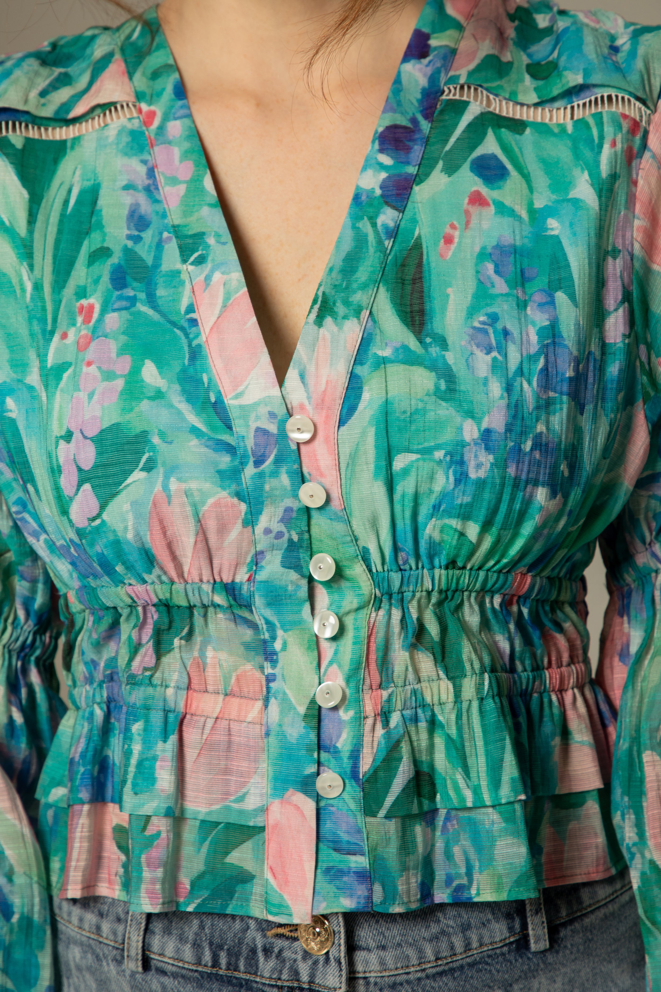 Blouse Bleuette - Imprimé Monet