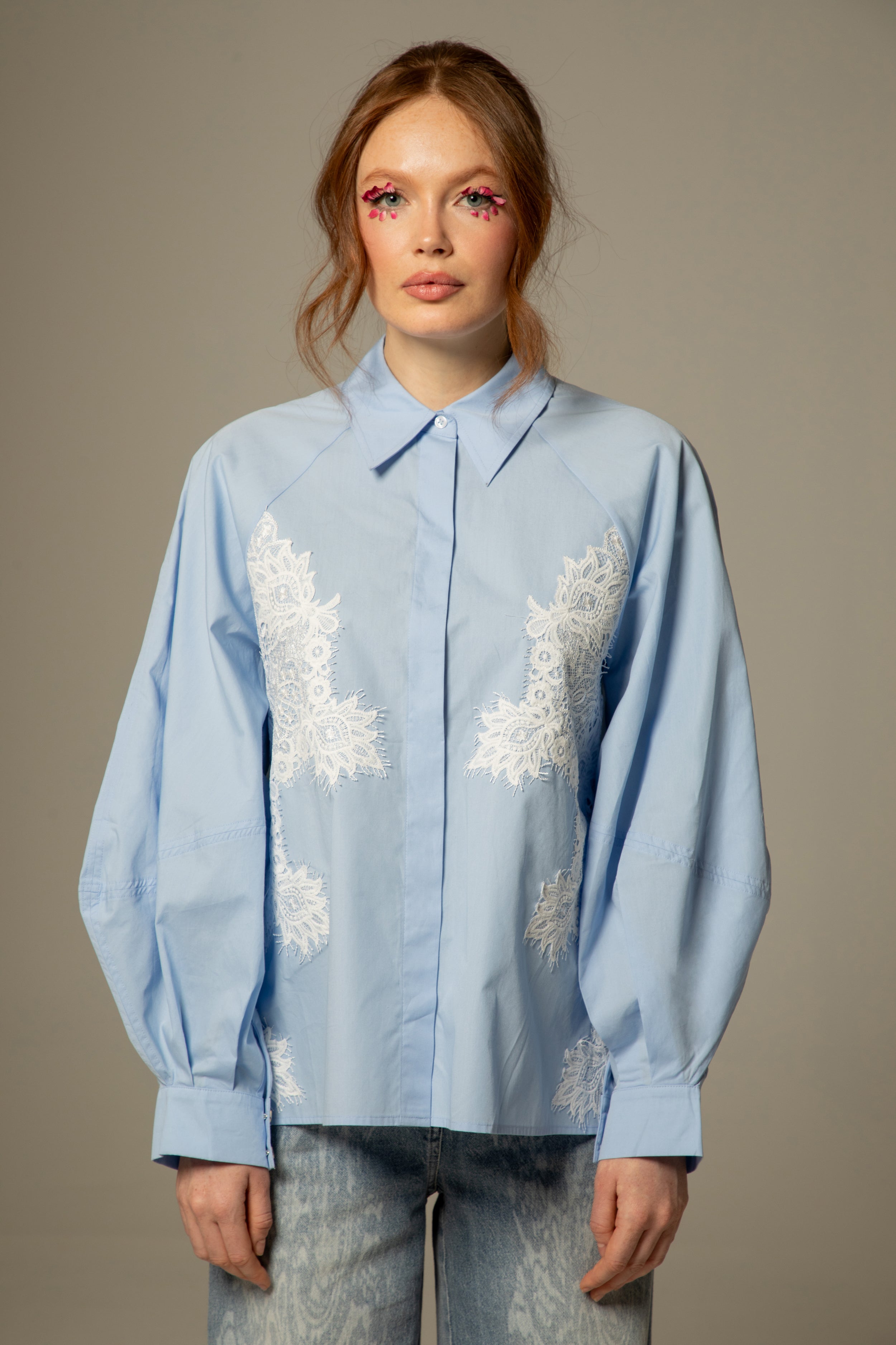 Chemise Anna - incrustation de dentelle