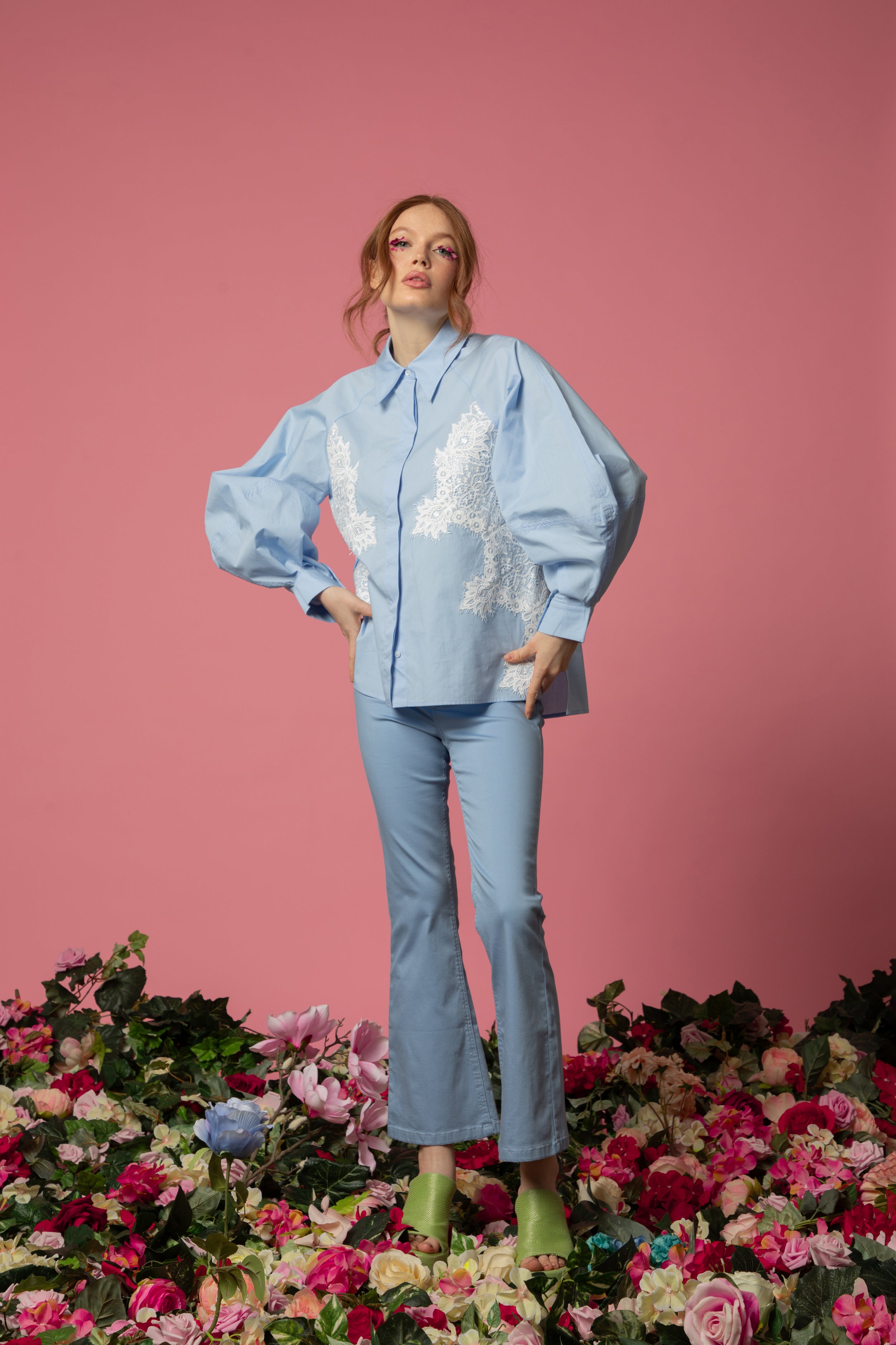 Chemise Anna - incrustation de dentelle