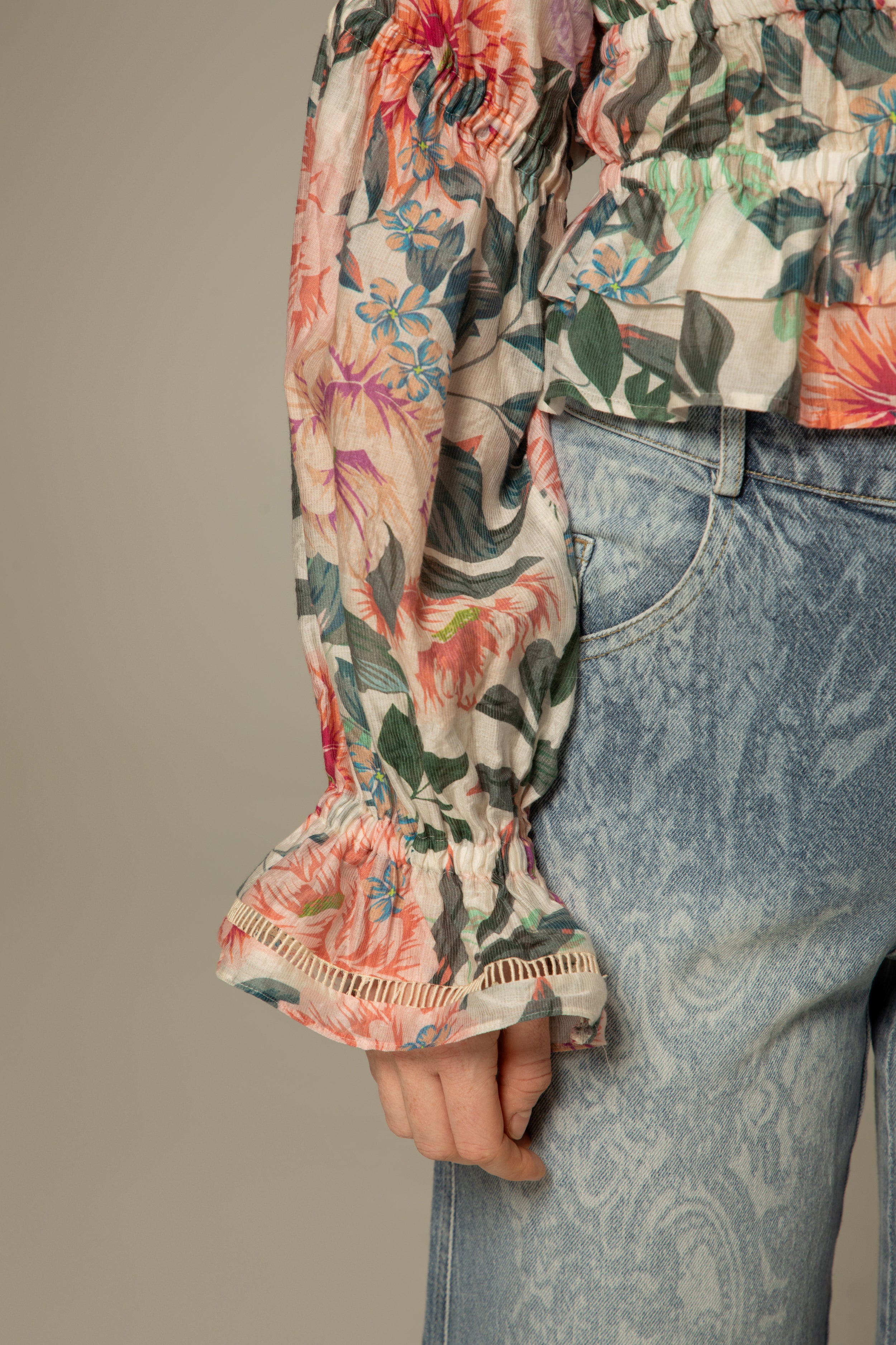 Blouse Bleuette - Détails smockés & volantés