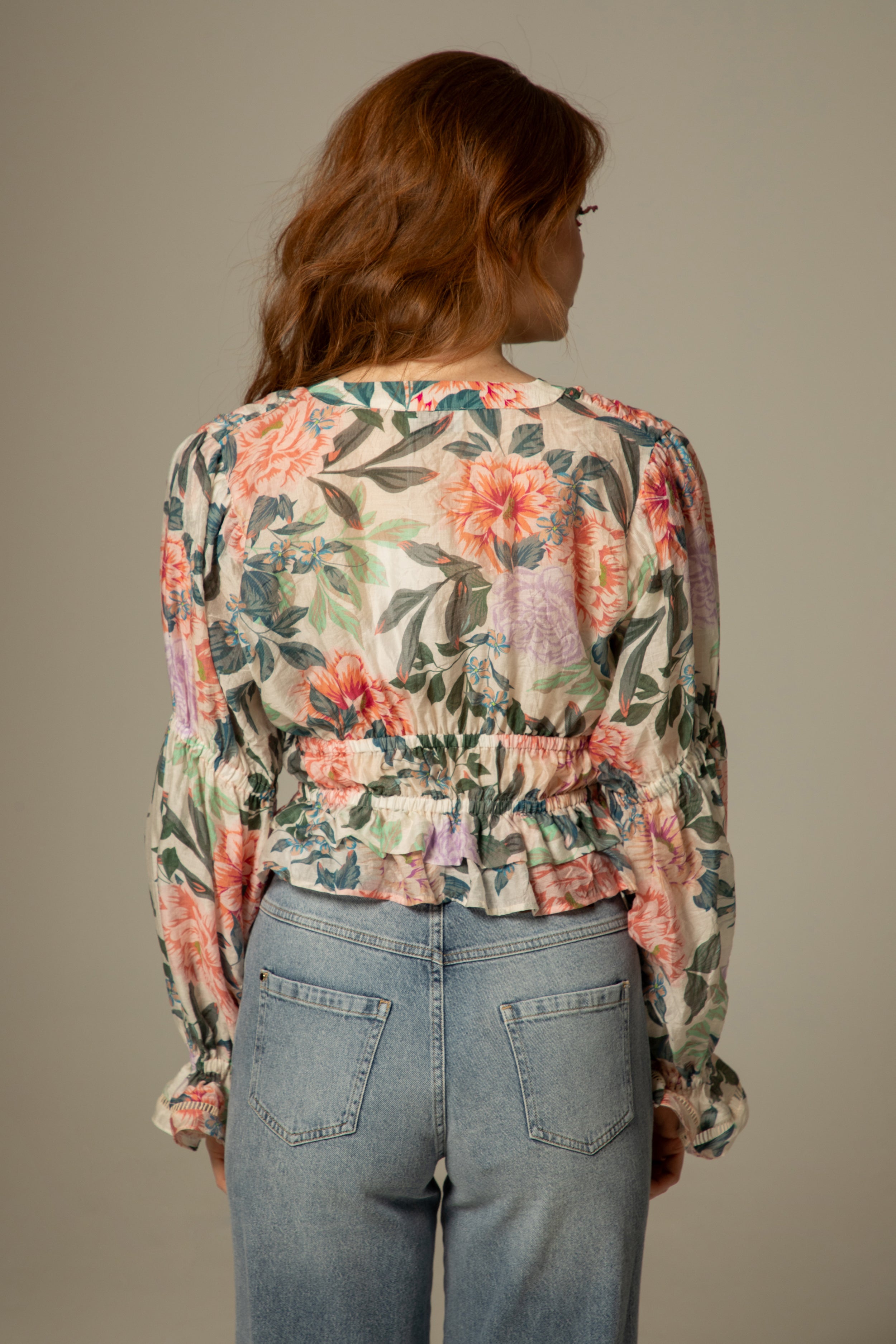 Blouse Bleuette - Détails smockés & volantés