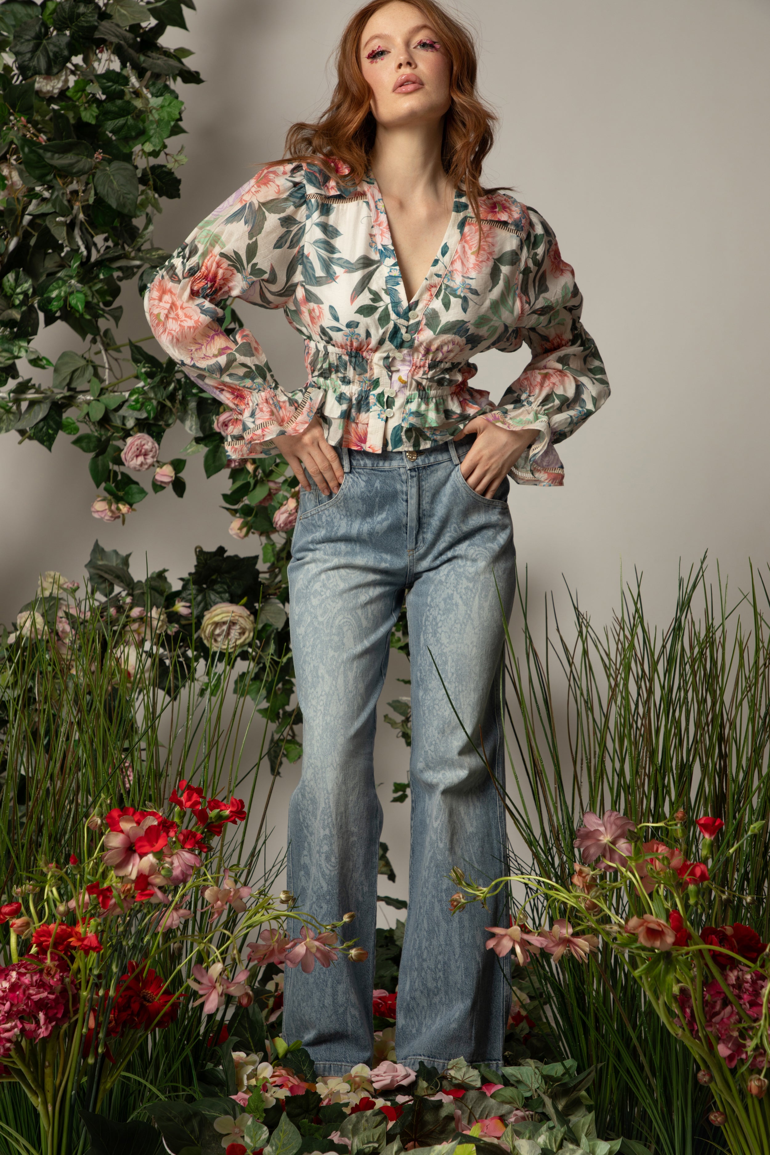 Blouse Bleuette - Détails smockés & volantés