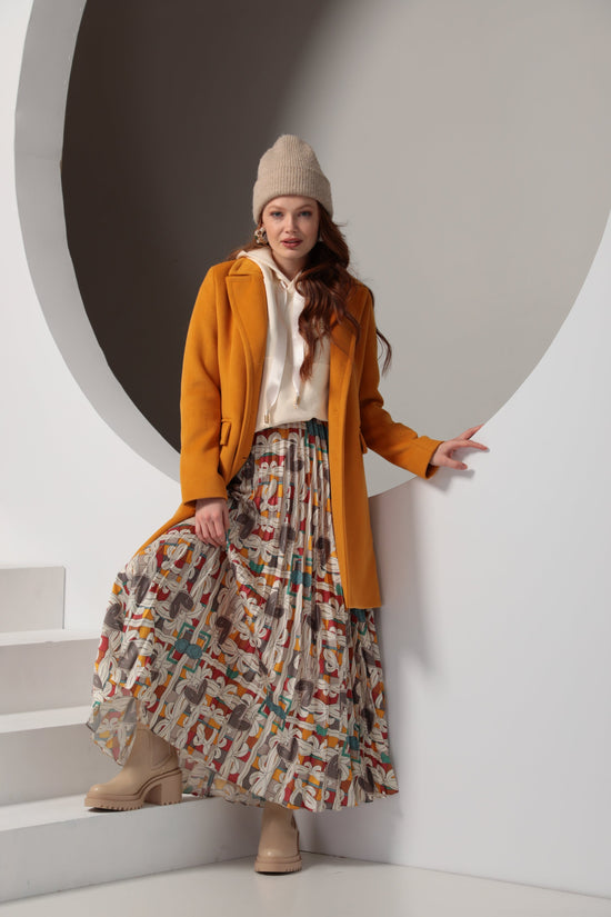 Jupe JULIA - plissé soleil - Imprimé Foulard