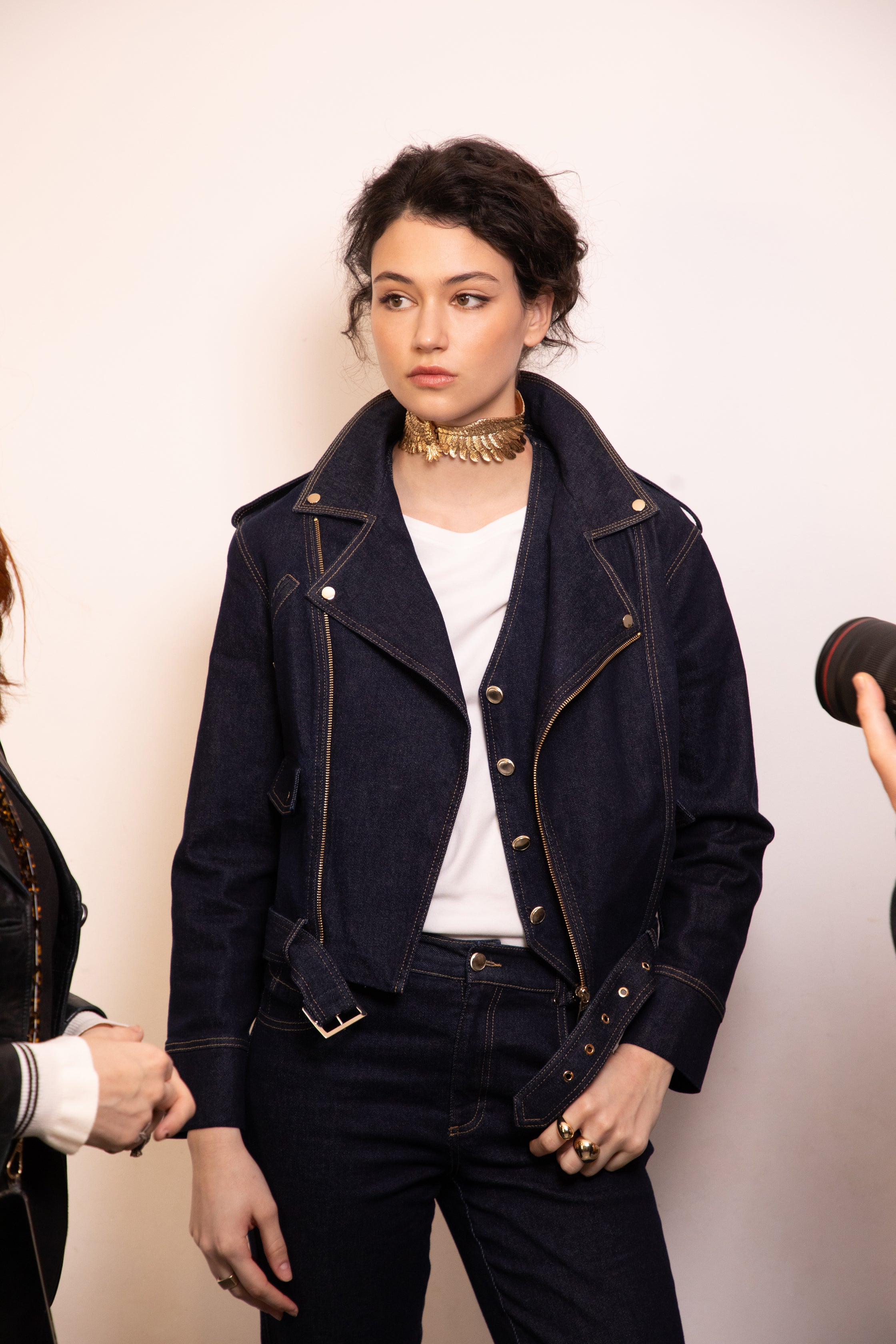 Blouson perfecto BILLIE en jeans éco-responsable