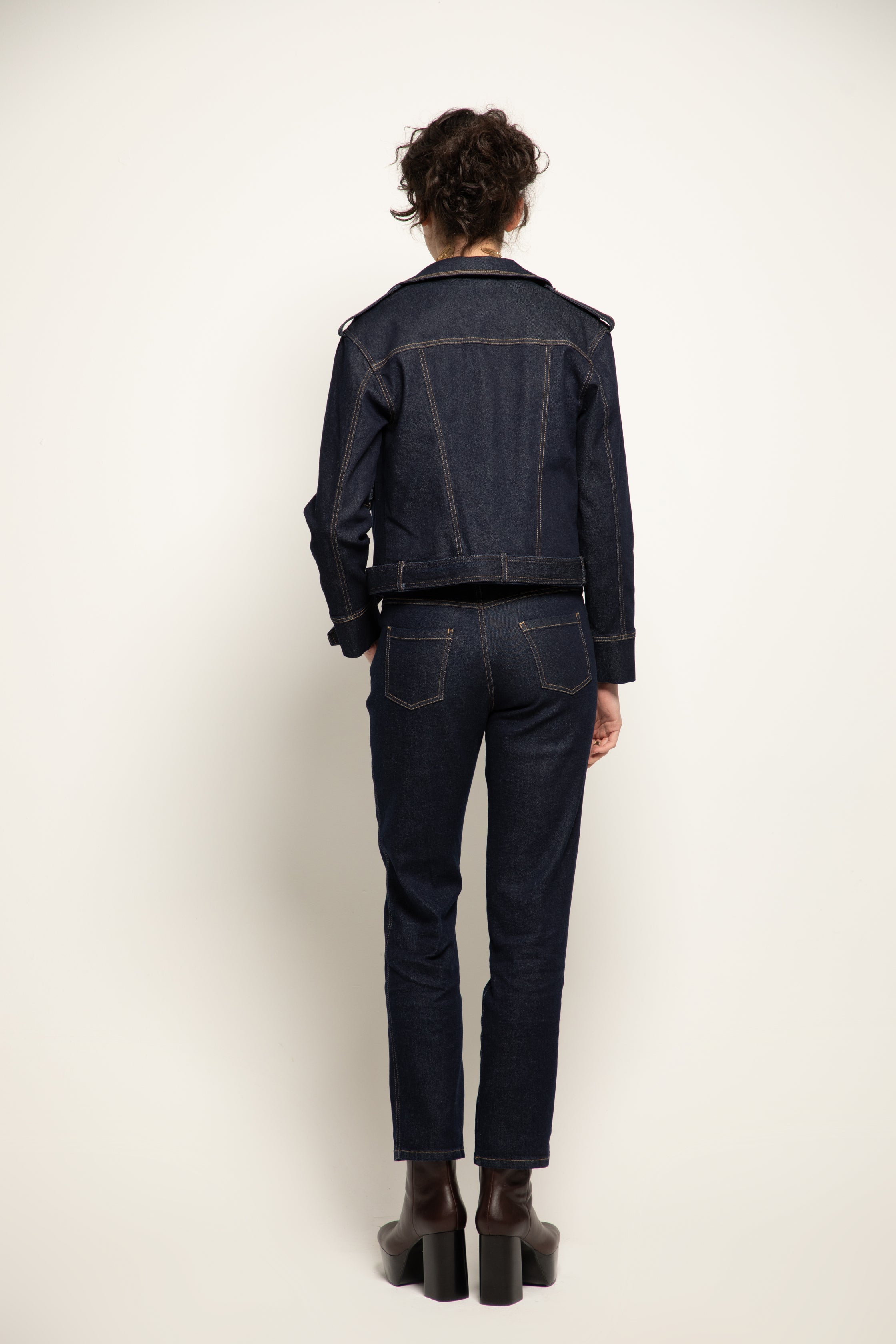 Blouson perfecto BILLIE en jeans éco-responsable