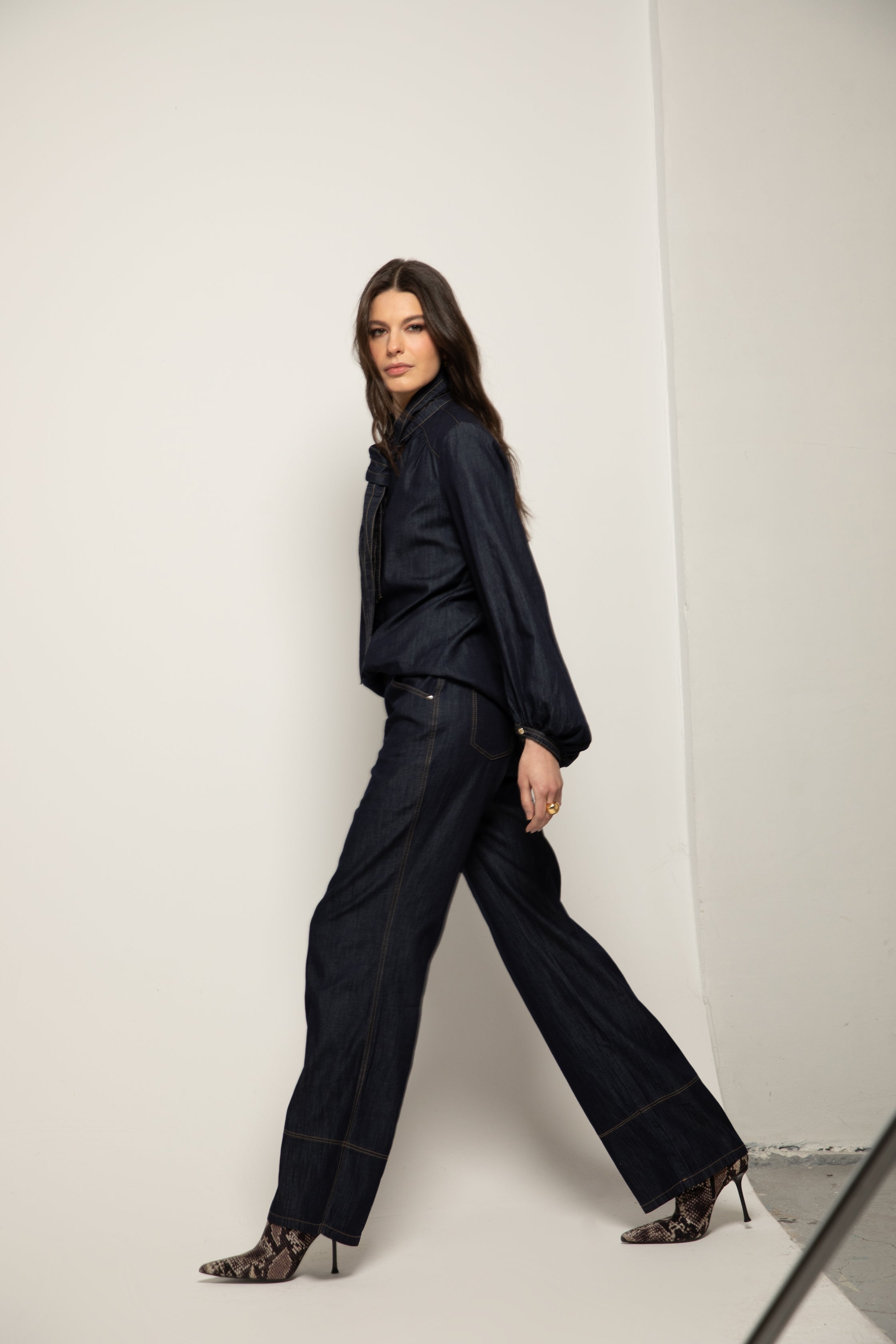 Jean JULES WIDE LEG en denim éco-responsable