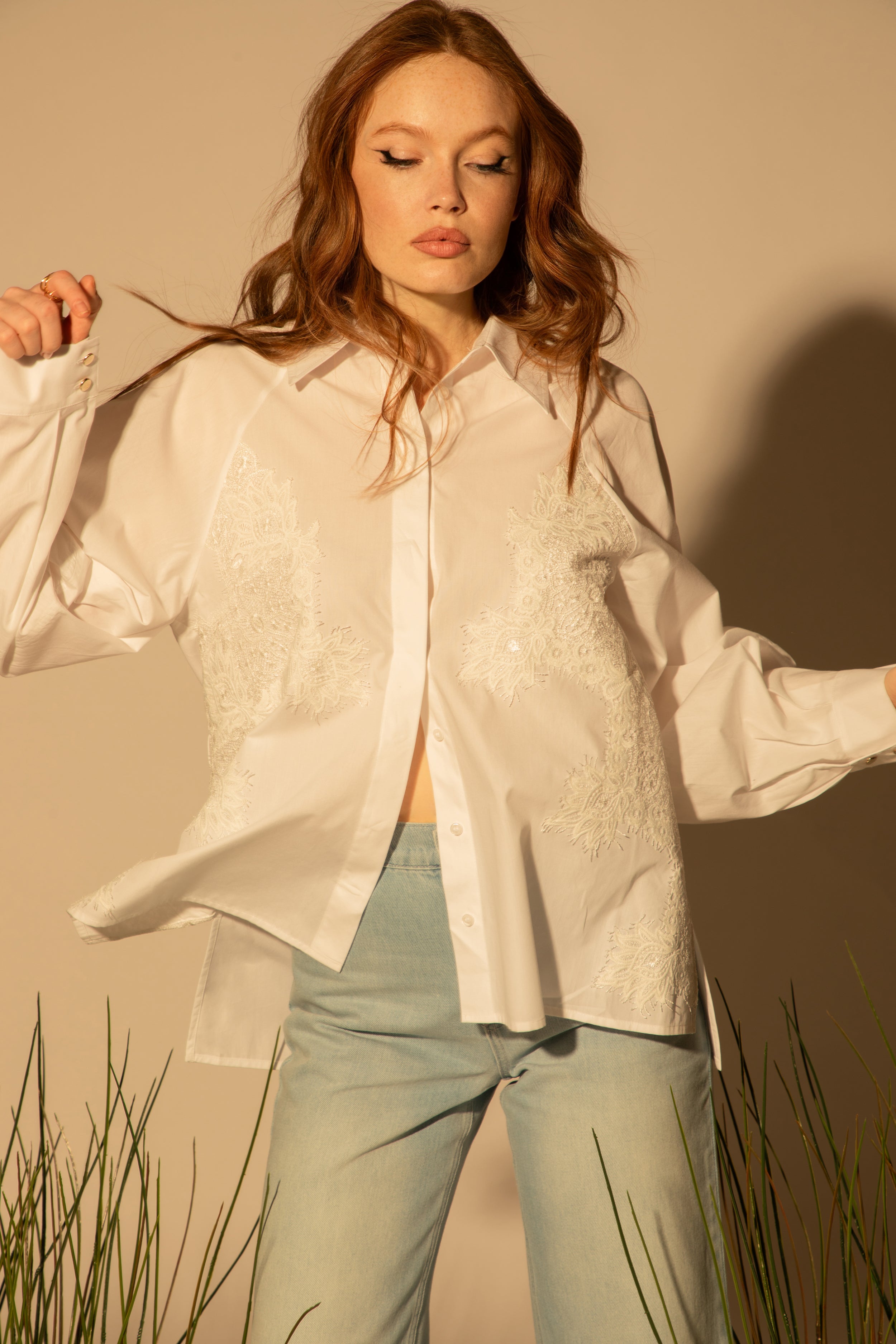 Chemise Anna - incrustation de dentelle (copie)