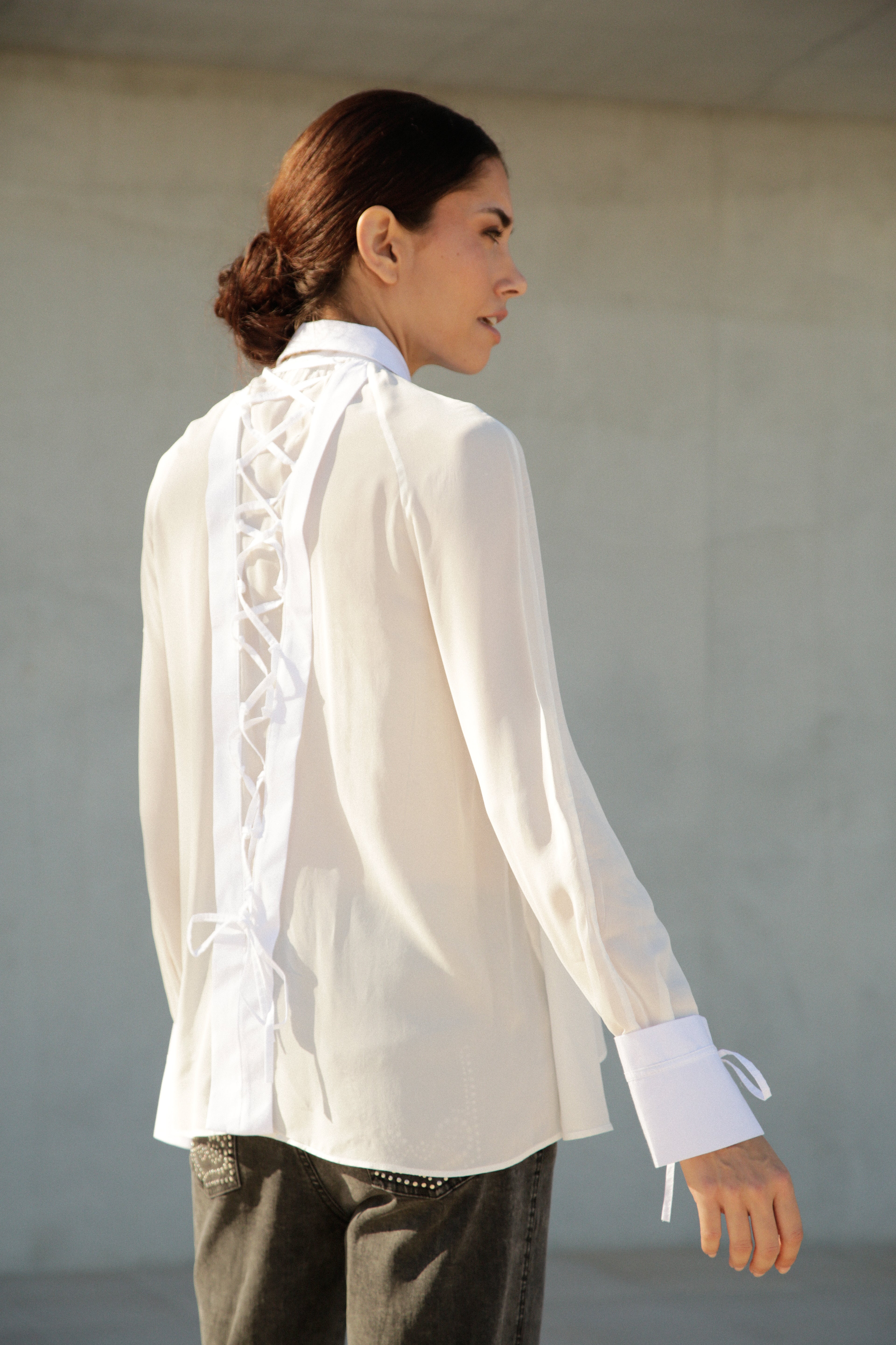Chemisier Charline blanc en viscose
